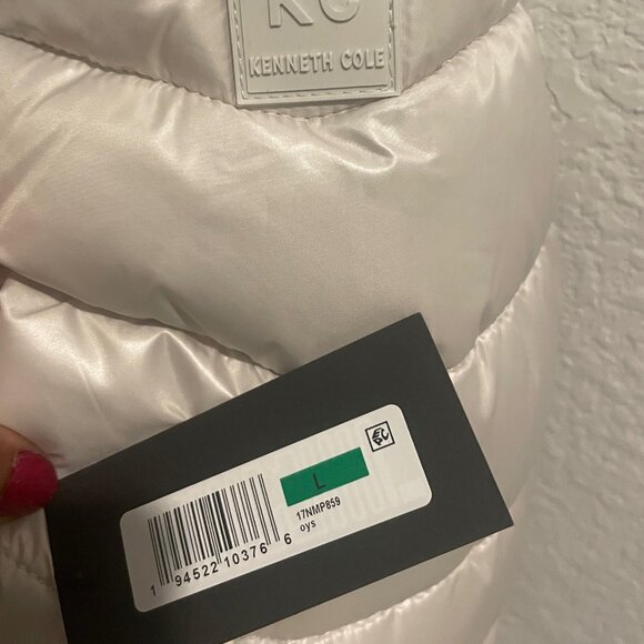 Kenneth Cole Women's  Puffer with Faux Fur Trimmed Hood - Picture 7 of 14